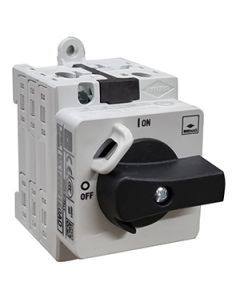 Solar PV DC Disconnect Switch 1000Vdc 20A 2 Pole DIN rail padlockable